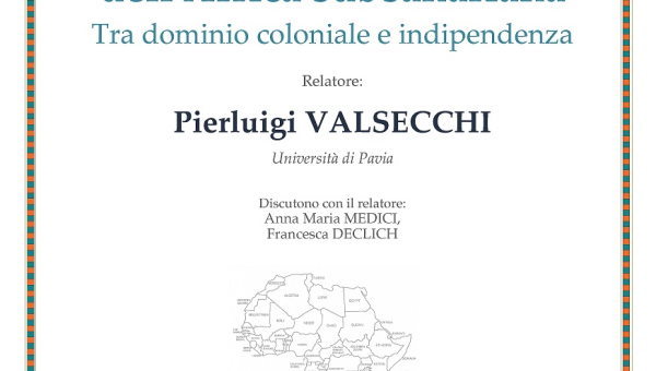 Conferenza - Le frontiere dell'Africa subsahariana